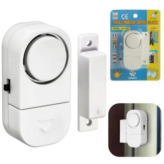 Kit 2 / 4 Alarme Sonoro para Portas e Janela Sem Fios + batarias