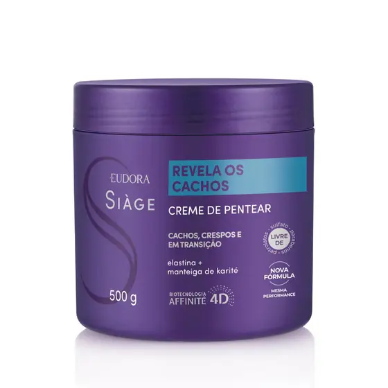 EUDORA Creme Para Pentear Siàge Revela Os Cachos 500g- PRODUTO ORIGINAL