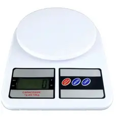 Balança digital cozinha 10 Kg com Função Tara Alta precisão com Pilhas Inclusas Dieta Nutrição