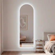 Espelho com Led Vitral Orgânico Corpo Inteiro 150x50 Para Banheiro Sala Escritório Lançamento