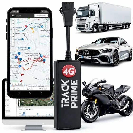Rastreador Veicular Gps 4g + Chip M2m + Plataforma E App