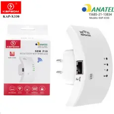 Repetidor Extensor De Sinal Wi-Fi Wireless 300Mbps Kapbom KAP-X330 Bivolt