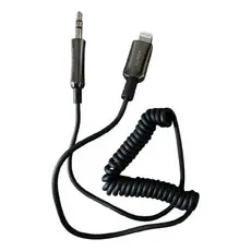 Adaptador de Audio (Auxiliar) Lightning / IOS / IPHONE PARA P3 em Mola Espiral - KAIDI KD-2523A