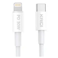 Cabo Turbo Tipo-C para iPhone e iOS Kaidi KD-04A Power Delivery 30W