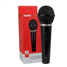 Microfone Dinâmico com Fio Tomate MT-1018 de Alta Fidelidade para Vocal