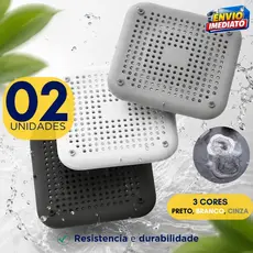 Kit 2 4 ou 8 Tampa Protetor Ralo De Silicone Para Banheiro Pia Cozinha Lavanderia Cabelo Pelo Inseto