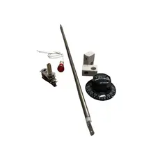 Kit P/ Estufa Resistência 220v + Termostato + Led + Isolador