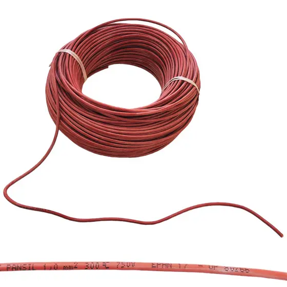 CABO PANSIL FIO SILICONE 300 °C 1 MM² 3 METROS