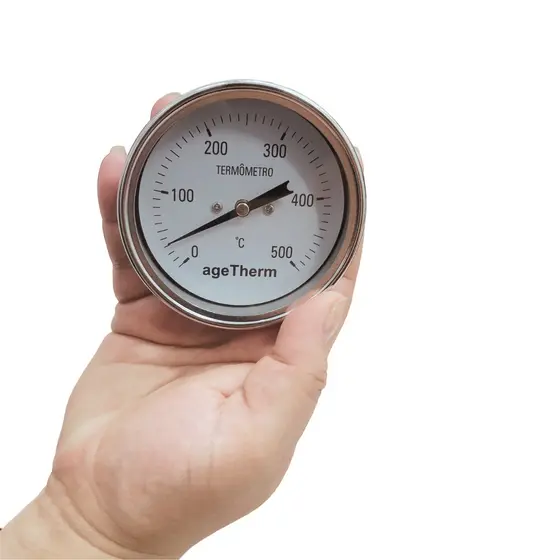 Termômetro 500°c Para Iglu Churrasqueira Forno Haste 20cm