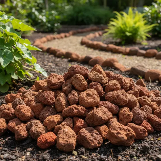 Pedra Vulcânica 3 kg Vermelha Jardim Churrasqueira