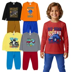 Kit 6 ou 4 Peças 3 ou 2 Conjunto Calça Blusa Manga Longa Menino Meia Estação Roupa Frio Inverno