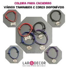Placa de Identificação Pet Personalizado + Coleira para Cachorro Gato Plaquinha