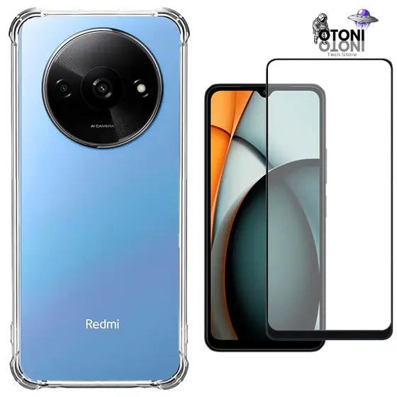 Capa Capinha Redmi A3 2024  + Película de Vidro 3D - Tech Otoni