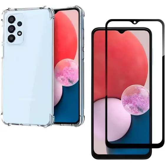 Capa Capinha Anti Impacto + Película de Vidro Temperado 3D galaxy A13