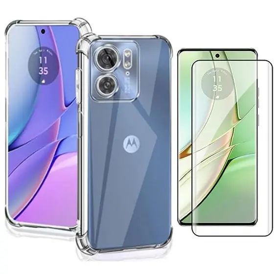 Capinha Capa Case Compatível Com O Motorola Moto Edge 40 + Película De cerâmica - Tech Otoni