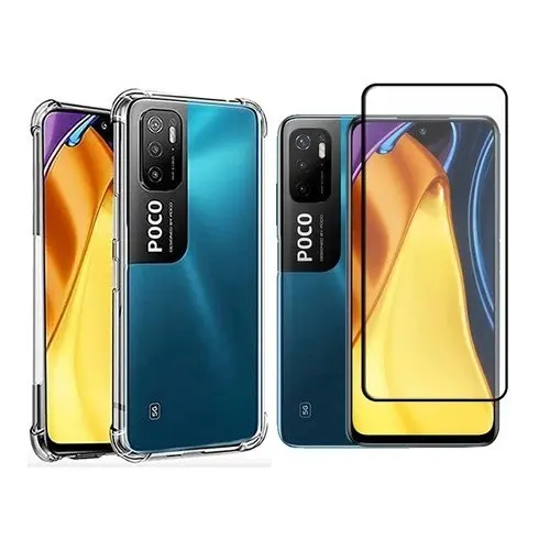 Kit Capa E Película De Vidro 3d Para Xiaomi Poco M3 Pro 5g Tech Otoni