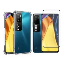 Kit Capa E Película De Vidro 3d Para Xiaomi Poco M3 Pro 5g Tech Otoni