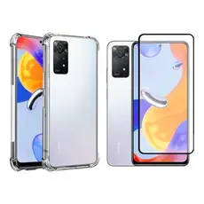 Kit Capa E Película De Vidro 3d Para Redmi Note 11 4g Tech Otoni