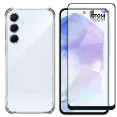 Capa Case Capinha Samsung Galaxy A55  + Película de Vidro 3D - Tech Otoni