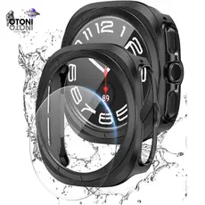 Capa Case Capinha Preto Com Película P/Galaxy Watch 7 Ultra de 47mm - Tech Otoni