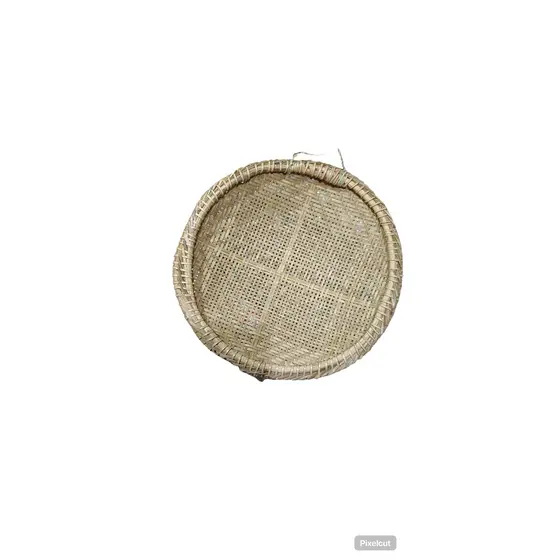 Peneira de Palha de Carnauba Decorçao Artesanal 25 cm Diâmetro