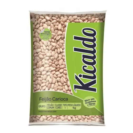 Feijão Carioca Kicaldo Pacote 1Kg