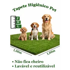 Grama Pet Tapete Higiênico Cachorro Lavável Reutilizável Não Fica Cheiro Grande Porte