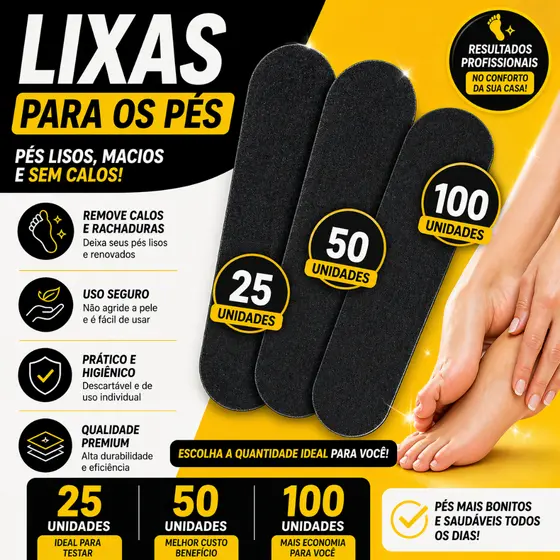 Lixa para pés refil adesiva descartável , Lixas Para Lixar os Pés