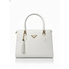 Bolsa Grande Feminina de Mão e Transversal - Alça Ajustável, Detalhes Dourados
