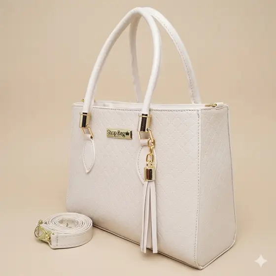 Bolsa Feminina Borada Média Matelado Lançamento alça transversal