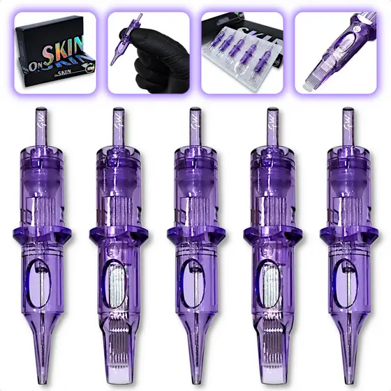 Agulhas Para Tatuagens Cartucho Tattoo Kit 5u RL RS RM MG CM Traço Risca Liner Magnum Pintura Bucha