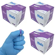 Kit 3 Caixa Agulha Roxa 24g 3/4 20x0,55 20x0,55mm 300un Para Seringa Luer Slip Lock Descartavel 24