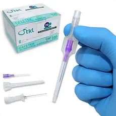 Caixa Cateter 26G 100un Roxo Jelco Periferico Intravenoso Descartavel 0,6x19mm 0,6x19 Agulha Canula