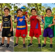 Fantasia Infantil Super Herói Menino conjuntos com Capa e o batman vem mascara
