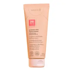 Protetor Solar Mineral Facial 35 FPS Leve 60g Souvie