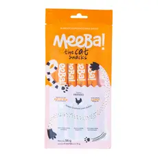 Meeba! Petisco Natural Úmido P/ Gatos Frango Cremoso 4x14g