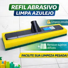 Refil Limpeza Pesada Mop Abrasivo Esfregão Para Piso e Azulejo Limpa Banheiro Cozinha