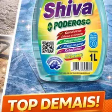 Shiva Poderoso Flotador Limpador Multiuso 1L | Limpa Estofado Piso Graxa Gordura Pesada