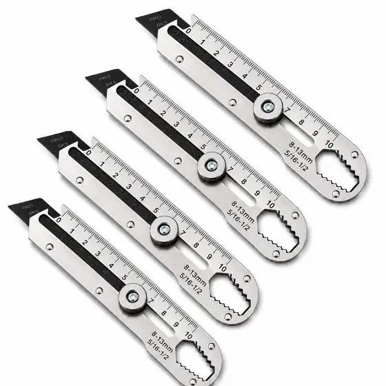Estilete Profissional Com Trava Aço Inox Maciço