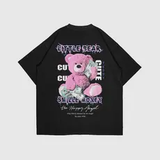 Camiseta Masculina ursinho teddy smile money new 100% Algodão básica tecido leve e confortável