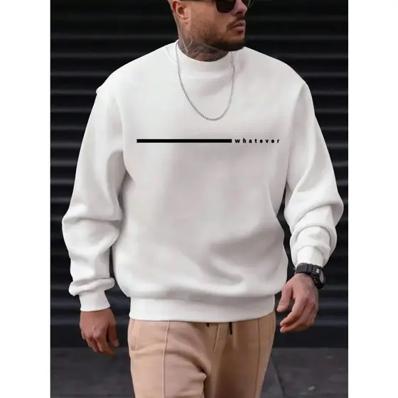 Moletom Gola Redonda Masculino Blusa De Frio Casaco Flanelado Algodao Premium