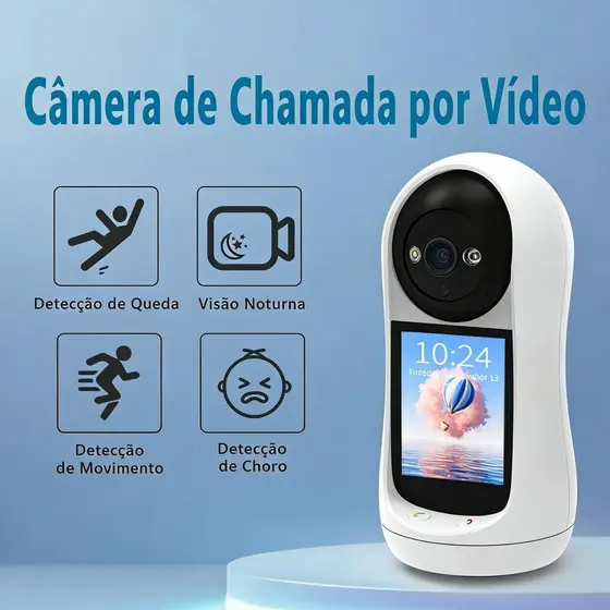 Camera vigilancia de 3 MP, camera deseguranga WIFI residencial,app\icsee, suporta chamadasde video e voz bidirecionais