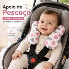 Almofada de Pescoço Bebe Conforto fofinha Apoio de Cabeça