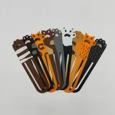 Marcador de Páginas - Patas de Gatinhos Coloridas | Impressão 3D | Vieco 3D Store
