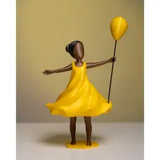 Escultura A Menina E O Balão Decoração Moderna Minimalista | Vieco 3D