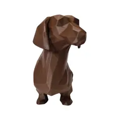 Salsicha Dachshund Estátua Geométrica Decorativa 3D | Impressão 3D | Vieco 3D