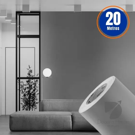 Papel de Parede PREMIUM Ciinza 5 metros Papel Adesivo para Móveis Cinza 5m x 45 cm Texturizado