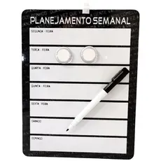 QUADRO MAGNETICO LOUSA PLANNER DE RECADOS PLANEJAMENTO SEMANAL 21X28CM - WIN PAPER