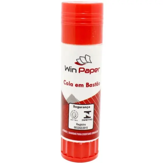 COLA EM BASTÃO ESCOLAR NÃO SUJA PVA BRANCA 36G BASE GIRATORIA - WINCY
