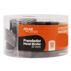 KIT 12 PRENDEDOR DE PAPEL GRAMPO BORBOLETA BINDER CLIPES 51MM PRETO - LEONORA